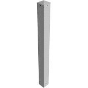 Barrier posts | steel tube 100 x 100 x 3 mm | stationary, for casting in concrete | hot-dip galvanized | with 1 eyelet
